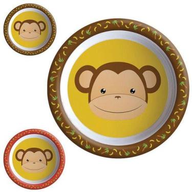 Imagem de Prato Infantil Melamina Estampa Macaco - ART HOUSE