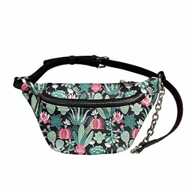 Imagem de GOSTONG Pochete Be Kind de couro de poliuretano para homens e mulheres, bolsas transversais leves, Estampa floral fofa, One Size