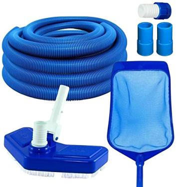 Imagem de Kit Completo Manutenção e Limpeza para Piscinas de Fibra, Vinil e Alvenaria uso Universal