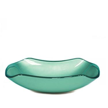 Imagem de CUBA DE VIDRO RETANGULAR ABAULADA 45CM VERDE