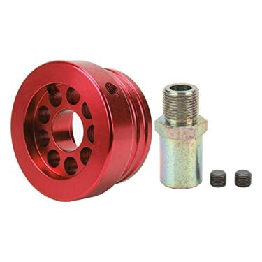 Imagem de Placa de filtro de óleo, placa de medidor de pressão de óleo de liga de alumínio, placa de filtro de óleo profissional, adaptador de placa de sanduíche, acessório de automóvel para GT86 2017+ (vermelho)