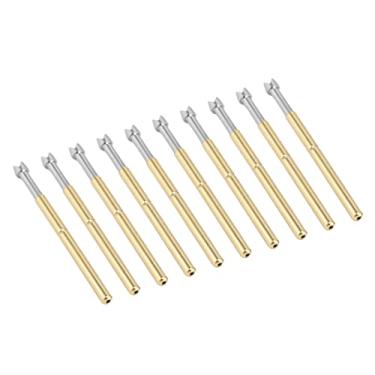 Imagem de 100pcs Pogo Pin Q Head Type 4 Claws Spring Test Probes Pins Brass Stainless Steel PCB Testing Pins for Solder Joints and Solder Pads