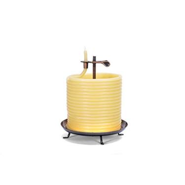 Imagem de Candle by the Hour Vela 144 horas 20561B, cera de abelha natural ecológica com pavio de algodão, amarela
