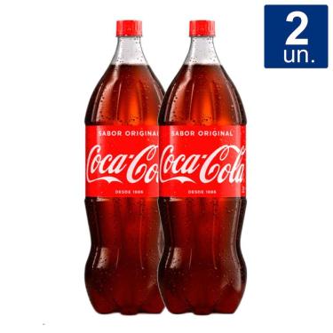Imagem de Kit 2 UN Refrigerante Coca Cola Pet 2 Litros