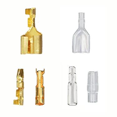 Imagem de Auto-plaza 40 Conectores de Bala para Motocicleta, Carro, Caminhão, Scooter e Quadriciclo, Cobre, 3,9 mm, 40 Peças