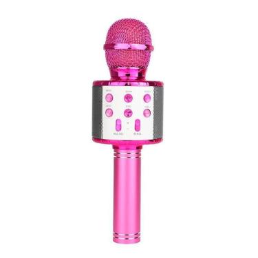 Imagem de Microfone Bluetooth Karaokê Sem Fio Rosa Pink