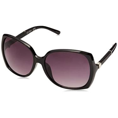 Imagem de Jessica Simpson Women's J5236 Ox Non-Polarized Iridium Round Sunglasses, Black, 70 mm