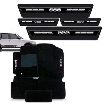 Imagem de Tapete Carpete Bordado + Soleira Fiat Uno Way 2011 a 2013