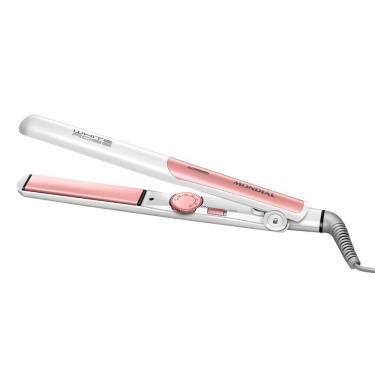Imagem de Chapinha Prancha Alisadora Mondial P-50 45w Branca e Rosé - Bivolt