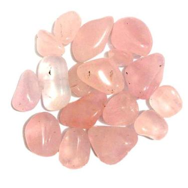 Imagem de Kit Do Amor Pedra Quartzo Rosa Rolado Natural Cristal Pedras E Cristai