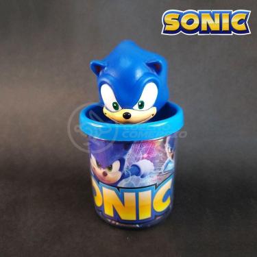 Imagem de Kit Boneco Colecion. Sonic Azul Sega 15Cm + Caneca