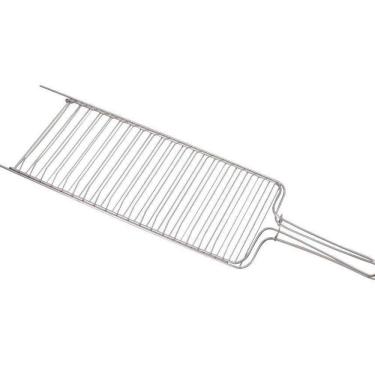 Imagem de Grelha Dupla Para Churrasqueira Peixes Frango 68Cm Madefer