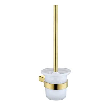 Imagem de Suporte de plataforma de telefone de papel dourado escovado suporte de barra de toalha prateleira saboneteira copo de escova de dentes suporte de escova de banheiro acessórios de banheiro, suporte de escova de banheiro