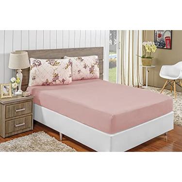 Imagem de Jogo de Cama Solteiro Malha 2 Peças Quality Bia Enxovais Rose