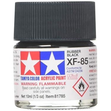 Imagem de Tamiya acrílico mini XF-85 borracha preta - 10 ml