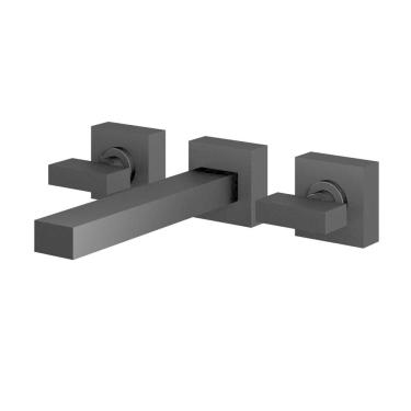 Imagem de Misturador Para Lavatório De Parede Horus 450 1878 Preto Fos