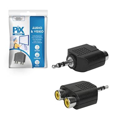 Imagem de PIX Adaptador P2 Macho Estereo / 2x RCA Femea