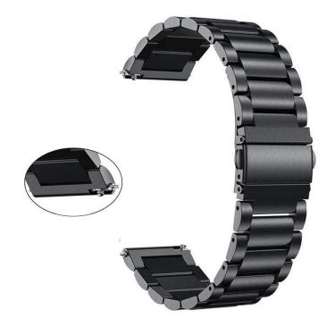 Imagem de Pulseira Para Smartwatch 3 Elos 20mm Relogio Smartband Inox