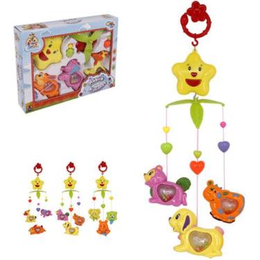 Imagem de Mobile Musical Infantil Bichinhos Brinca Bebe Colors - Wellkids - Well