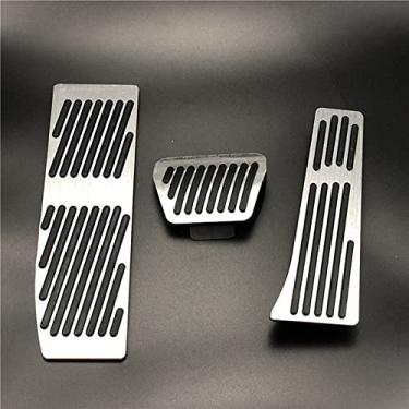 Imagem de JIERS Capa de pedal, para BMW Série 1,3 X1 E39 E46 E87 E90 E91 E92 1998-2012, acelerador de combustível freio a gás pedal, pedaleira para carro