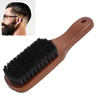 Imagem de Escova de cabelo de cerdas de javali masculina, escova de cabelo de barba estilo escova de cabelo de cerdas de javali para casa para presente para cabelos finos ou grossos para