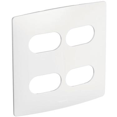 Imagem de Placa 2+2 Postos Separados 4x4 Branco Nereya Ref.663420 - Pial