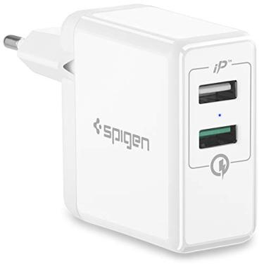 Imagem de Carregador de Parede Essential Quick Charge 3.0 Spigen Branco, Cell Case, F207 Cod 345, branco