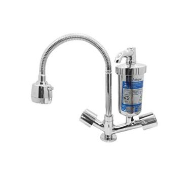 Imagem de Torneira Filtro Tubo Gourmet Com Copo Abs C40 Mesa 1/4