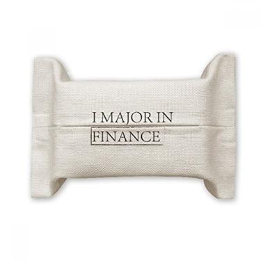 Imagem de Bolsa de linho de algodão com citação I Major in Finance