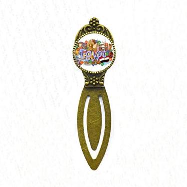 Imagem de Pharaoh Pirâmide Egito Graffiti Marcador de Livro Retrô para Escritório