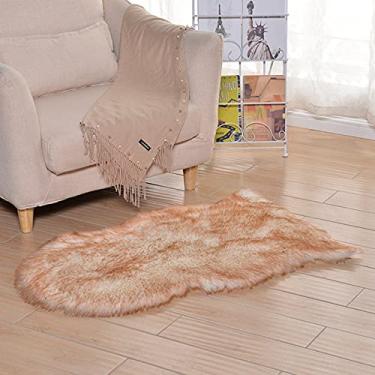Imagem de Tapete moderno interno de pele desgrenhada, tapetes de luxo macios e fofos para quarto, carpete felpudo e sedoso de pelúcia, antiderrapante Tapete felpudo, piso felpudo, para crianças, meninos, meninas, quarto, tapetes