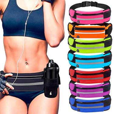 Imagem de Pochete Saída Fone Porta Celular Academia Corrida Esportiva Cores Compacta Unissex (Azul)