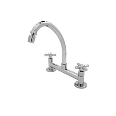 Imagem de Torneira Misturador Para Cozinha Mesa C53 Com Articulador 1/4 Volta Bognar