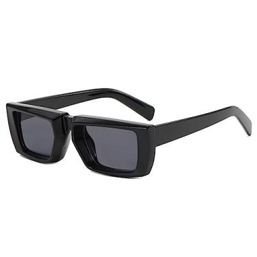 Imagem de Óculos de sol pequenos femininos masculinos tecnologia Sense Punk One Piece Sun Glaase Óculos UV400, 1, tamanho único