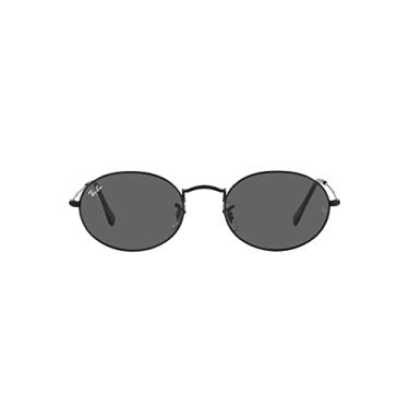 Imagem de Óculos de Sol Ray-Ban Oval 0RB3547 002/B1 Tam 54 / Preto - Lentes Cinza Escuro