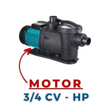 Imagem de Motobomba Piscina Lepono 3/4 CV HP MON 220V PDR