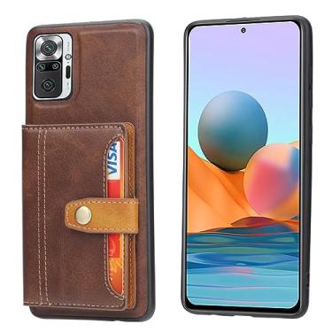 Imagem de Capa de telefone de couro carteira para Xiaomi 11T Pro para Redmi Note10 10S 11 Lite 10T Pro 9 Pro para Mi Poco X3 NFC K40 Stand Cards Solt Cover, marrom, para POCO F3