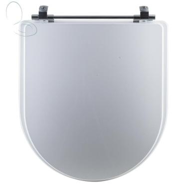 Imagem de Assento Sanitário Tampa de Vaso Branco MDF Laqueado Calypso para bacia Incepa