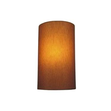 Imagem de Arandela Meia Cana Cúpula Tecido 30/18x16, Vivare Iluminação, Arandela Parede2031 LP, Palha, Grande