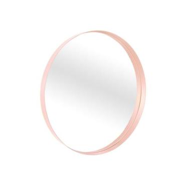 Imagem de Espelho Decorativo Round Interno Rosa 50 Cm Redondo - E2g Design