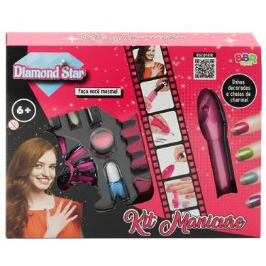 Imagem de Kit Manicure Infantil Diamond Star Unhas Decoradas BBR Toys