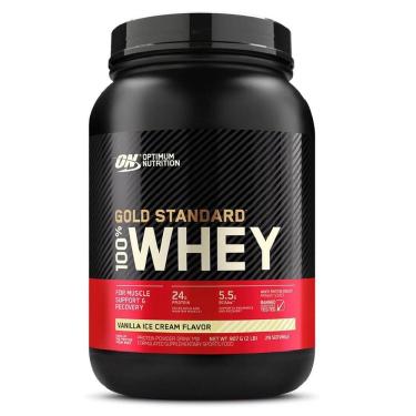 Imagem de 100% Whey Gold Protein Standard New Optimum Nutrition Baunilha 907g 
