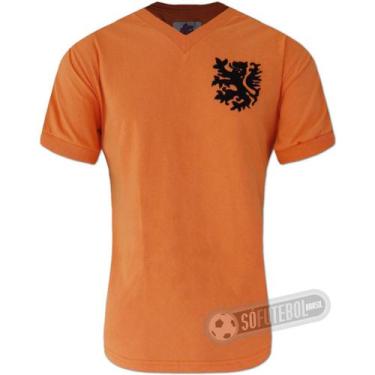 Imagem de Camisa Holanda 1974 - Modelo I - Liga Retrô
