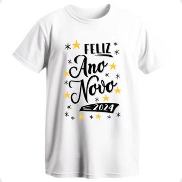 Imagem de Camiseta Réveillon Blusa Ano Novo Camisa Família Final De Ano Feliz An