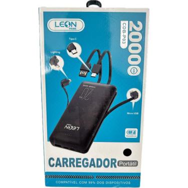 Imagem de Power Bank Carregador Portátil Slim De 20000 LE20 Universal