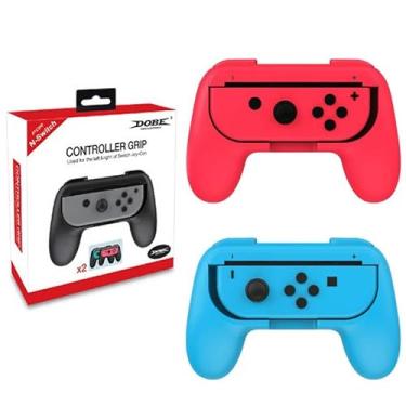 Imagem de Par De Suporte Grip De Mão Para Controle Joypad Compatível Para Nintendo Switch COLOR