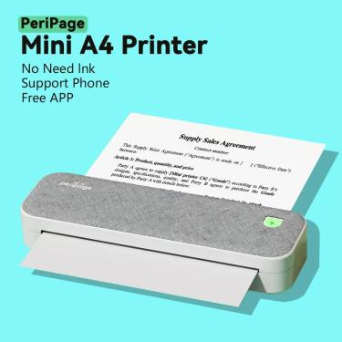 Imagem de PeriPage-Mini Ink-Less Impressora de Papel Térmico  Impressora portátil para Escritório  Casa