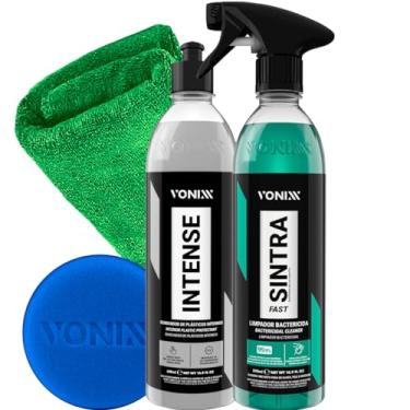 Imagem de Kit Revitalizador Renovador de Plasticos Internos Intense + Limpador Multiação Sintra Fast 500ml Spray Vonixx