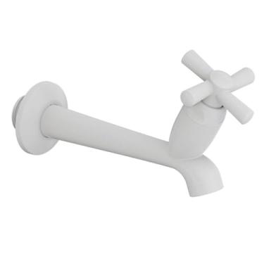 Imagem de Torneira de Parede Tigre Cross Pia Fixa 15cm Branca