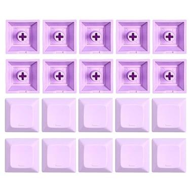 Imagem de GREYWAWA 20 peças PBT teclas DSA 1U suplemento em branco para teclado mecânico de jogos